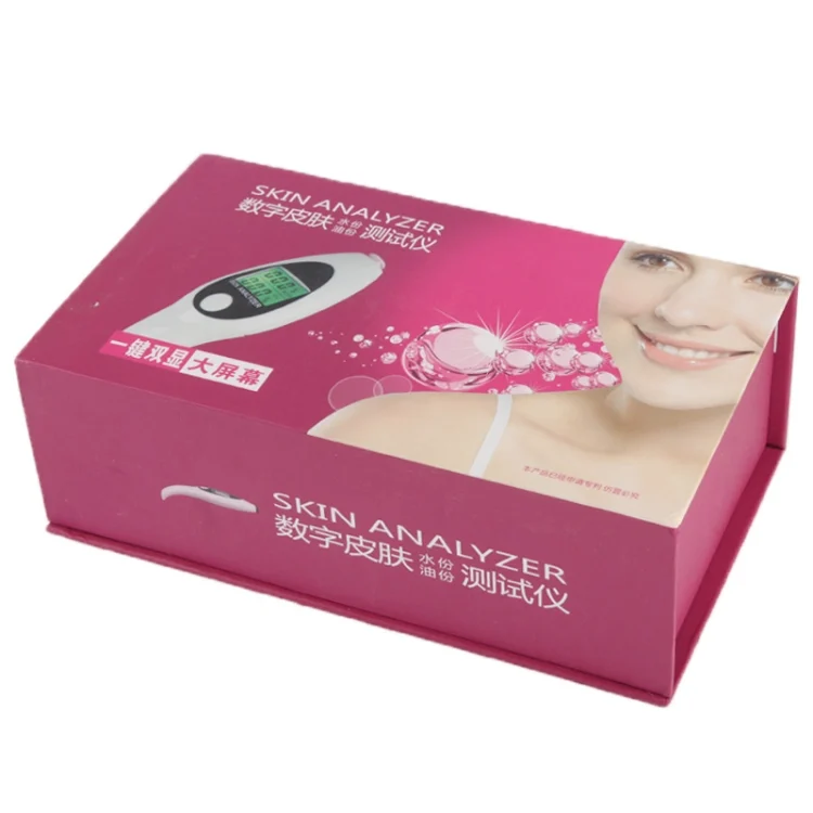 S-CA-1901_4.webp Mini Portable LCD Digital Moisture Skin Care Tester Moisture Oil Content Analyzer(White) - Image 5