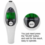 Mini Portable LCD Digital Moisture Skin Care Tester Moisture Oil Content Analyzer(White) - Image 8
