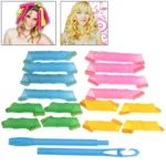 16 x Magic Leverage Circle Hair Styling Roller Curler(Green)