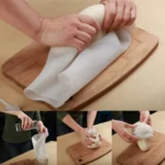 Silicone Kneading Dough Bag Dough Making Flour Mixer Maker Kitchen Tools for Pasta Flour Food, Size: 32.5cm x 23cm(White)