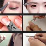 8 in 1 Nail Care Clipper Pedicure Manicure Kits (Large Nail Clippers, Small Nail Clippers, Oblique Nail Nipper, Dual Head Steel Push, Eyebrow Scissors, Eyebrow Tweezers, Ear Pick, Double Side Nail File) with Leather Bag - Image 5