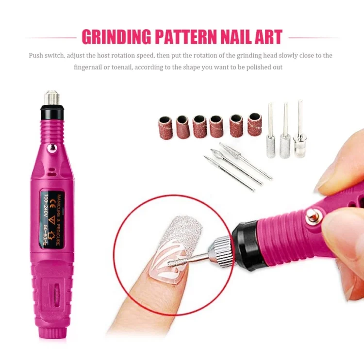 S-CA-2169_1.webp Mini Nail Machine, Variable Speed Rotary Detail Carver(Red) - Image 2