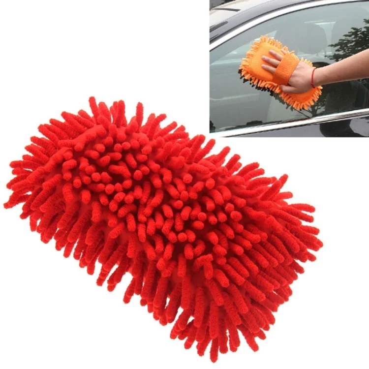 S-CA-2590R_1.webp Ultrafine Fiber Chenille Anthozoan Car Washing Gloves Multi-functional Magic Car Brush (Random Color Delivery) - Image 2