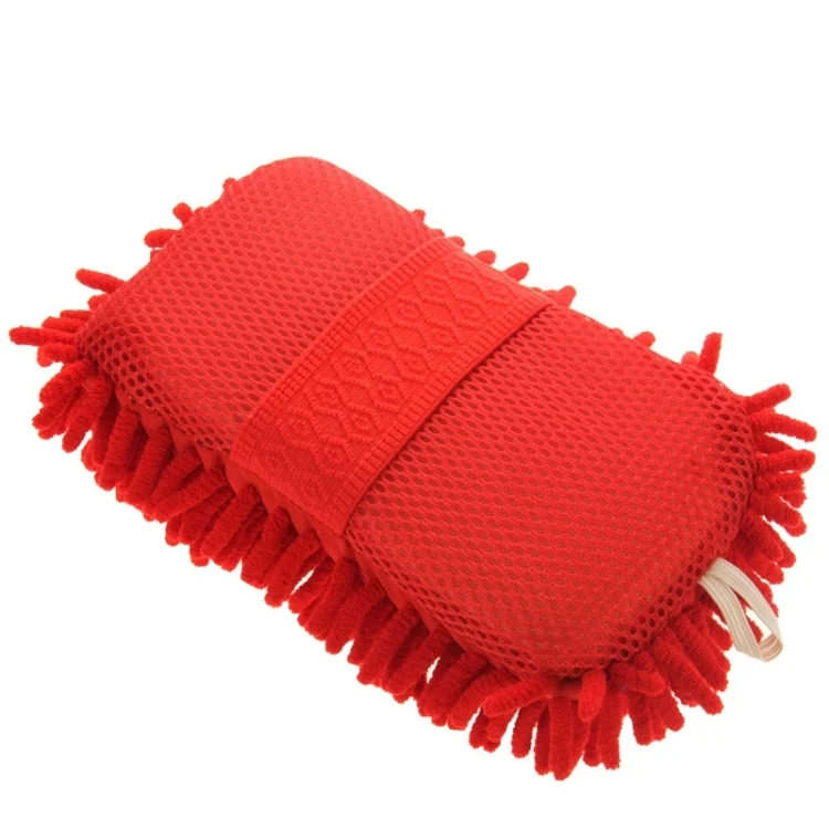S-CA-2590R_2.webp Ultrafine Fiber Chenille Anthozoan Car Washing Gloves Multi-functional Magic Car Brush (Random Color Delivery) - Image 3