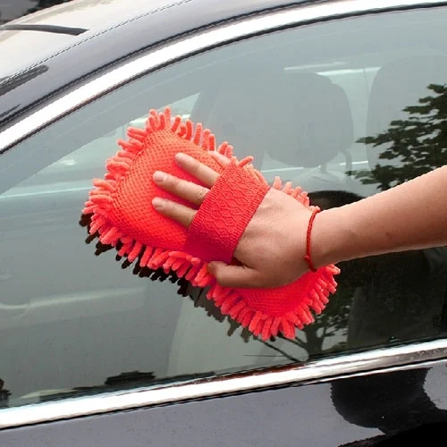S-CA-2590R_5.webp Ultrafine Fiber Chenille Anthozoan Car Washing Gloves Multi-functional Magic Car Brush (Random Color Delivery) - Image 6