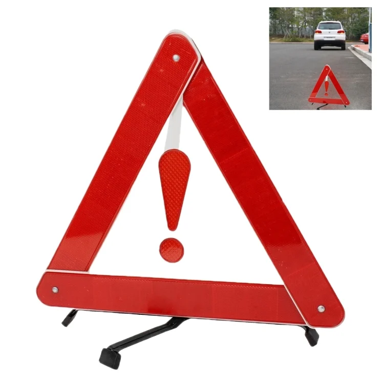 S-CA-2591R_1.webp Foldable Reflective Triangle Safety Warning Board, Size: 39.5cm x 35cm - Image 2