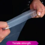 100 PCS Sealer Closer Machine Special Transparent Plastic Bag with Customized Logo & Design, Size: 23cm x 33cm - Image 5