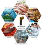 Infrared Thermometer, Temperature Range: -50 - 380 Degrees Celsius (D:S = 12:1)(Black) - Image 11