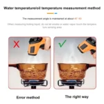 Infrared Thermometer, Temperature Range: 200 - 1650 Degrees Celsius(Orange) - Image 5
