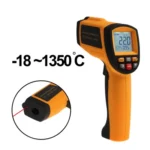 Infrared Thermometer, Temperature Range: -18 - 1350 Degrees Celsius(Orange) - Image 2