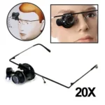 20X Glasses Type Watch Repair Magnifier with LED Light - Image 2