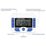 PS-360 4 Groups Alarm Timer Digital Kitchen Countdown Clock - Image 2
