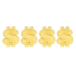 Universal 8mm Dollar Style Plastic Car Tire Valve Caps, Pack of 4 - Image 2