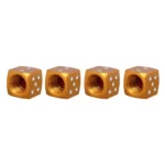 Universal 8mm Dice Style Aluminium Alloy Car Tire Valve Caps, Pack of 4 - Image 4