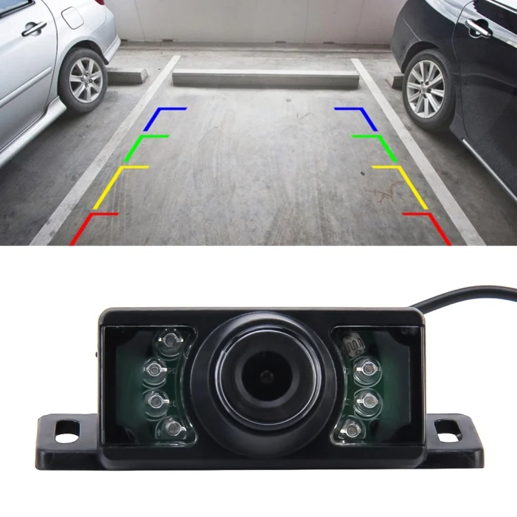 S-CAPS-0242.webp 7 LED IR Infrared Waterproof Night Vision Rear View Camera for Car GPS, Wide viewing angle: 170 degree (DM320P)(Black) - Image 1