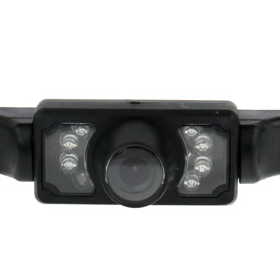 S-CAPS-0249_3.webp 7 LED IR Infrared Waterproof Night Vision License Plate Frame Astern Backsight With Scaleplate, Support Installed in GPS Navigator , Wide Viewing Angle: 140 degree (YX001)(Black) - Image 4