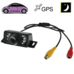 7 LED IR Infrared Waterproof Night Vision Wired Short Lens DVD Rear View, With Scaleplate , Support Installed in Car DVD Navigator or Car Monitor , Wide Viewing Angle: 140 degree (YX002)(Black) - Image 2