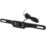 6 LED IR Infrared Waterproof Night Vision Wireless License Plate Frame Astern Backsight Rear View Camera , Support Installed in Car DVD Navigator or Car Monitor , Wide Viewing Angle: 140 degree (WD001)(Black) - Image 3