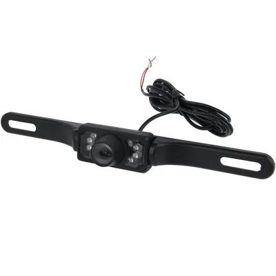 S-CAPS-0257_2.webp 6 LED IR Infrared Waterproof Night Vision Wireless License Plate Frame Astern Backsight Rear View Camera , Support Installed in Car DVD Navigator or Car Monitor , Wide Viewing Angle: 140 degree (WD001)(Black) - Image 3