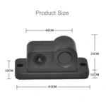 2 in 1 Mini 160 Degrees View Angle Car Rear View Reverse Backup Car Camera with Parking(Black) - Image 7