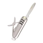 3 Digits Portable Mini Combination Lock / Tool Knife(Silver) - Image 4