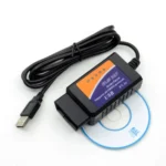 USB ELM327 OBDII Car Diagnostics Tool for Notebook / PC(Black) - Image 3