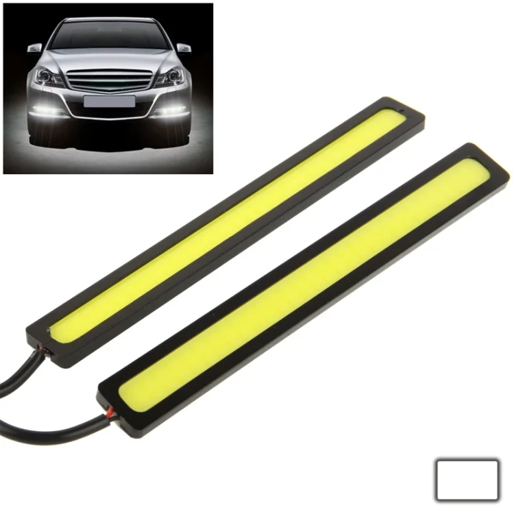 S-CMS-0024B_1.webp 2 x 6W DIY White LED Daytime Running Light / DRL Lamp, Length: 17cm - Image 2