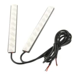 2 x 6W DIY White LED Daytime Running Light / DRL Lamp, Length: 17cm - Image 4