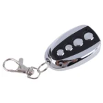 433MHz 12V Metal 4 Keys Duplicator Remote Control (Black + Silver) - Image 2