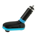 Bluetooth Tacking Handsfree Car Kit FM Transmitter with Remote Control, 2.1A Dual Car Charger, For iPhone, Galaxy, Sony, Lenovo, HTC, Huawei, and other Smartphones - Image 3