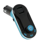 Bluetooth Tacking Handsfree Car Kit FM Transmitter with Remote Control, 2.1A Dual Car Charger, For iPhone, Galaxy, Sony, Lenovo, HTC, Huawei, and other Smartphones - Image 4