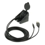 USB 2.0 & 3.5mm Male to Female Extension Cable with Car Flush Mount, Length: 2m - Image 4