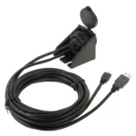 USB 2.0 & Micro HDMI (Type-D) Male to USB 2.0 & HDMI (Type-A) Female Adapter Cable with Car Flush Mount, Length: 2m - Image 3