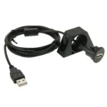 USB 2.0 Male to Female Extension Cable with Car Flush Mount, Length: 2m - Image 4