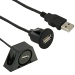USB 2.0 Male to Female Extension Cable with Car Flush Mount, Length: 2m - Image 6
