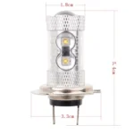 H7 50W 750LM 6500K White Light 10-3535-LEDs Car Foglight , Constant Current , DC12-24V - Image 5