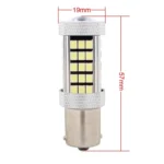 2 PCS 1156/BA15S 12.6W 630LM 6500K White Light 2835 SMD 66 LED Car Brake / Steering Light, DC12V - Image 4