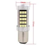 2 PCS 1157/BAY15D 12.6W 630LM 6500K White Light 2835 SMD 66 LED Car Brake / Steering Light, DC12V - Image 4