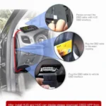 X3 Bluetooth 5.5 inch Car OBDII / EUOBD HUD Vehicle-mounted Head Up Display Security System, Support Speed & Fuel Consumption, Overspeed Alarm, Water Temperature, etc - Image 11