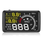 X3 Bluetooth 5.5 inch Car OBDII / EUOBD HUD Vehicle-mounted Head Up Display Security System, Support Speed & Fuel Consumption, Overspeed Alarm, Water Temperature, etc - Image 3