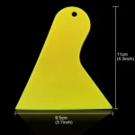 KANEED 10 PCS Car Window Wrapping Film Scraper Thickening Car Sticker Tool, Size: 11cm x 9.5cm(Yellow) - Image 3