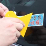 KANEED 10 PCS Car Window Wrapping Film Scraper Thickening Car Sticker Tool, Size: 11cm x 9.5cm(Yellow) - Image 4
