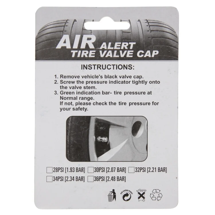 S-CMS-0270_6.webp 4 PCS 2.4 Bar Tire Pressure Detection Screw Cap - Image 7