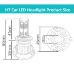 2 PCS H7-5HL-40W 4000lm / 6000K Car LED Headlight, White Light, DC 9-36V - Image 8