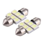 2 PCS 31mm Super White 6 LED Car Bulb Reading Light - Image 2