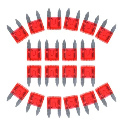 100 PCS Auto Mini Blade Fuse, DC 12V 20A