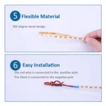 5 PCS Flow Style 45 LED 3528 SMD Waterproof Flexible Car Strip Light for Car Decoration, DC 12V, Length: 45cm - Image 7