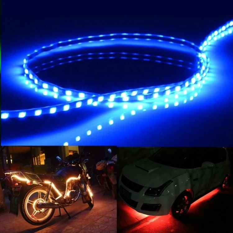 S-CMS-0468D_7.webp 5 PCS Flow Style 45 LED 3528 SMD Waterproof Flexible Car Strip Light for Car Decoration, DC 12V, Length: 45cm - Image 8
