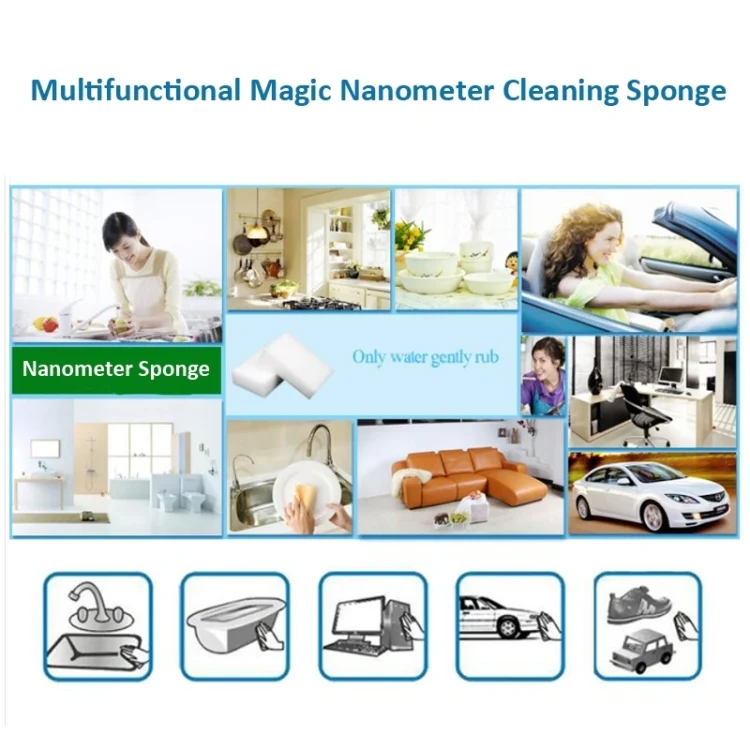 S-CMS-0469_6.webp Magic Nanometer Cleaning Sponge with Strong Decontamination, Size: 10cm x 6cm x 2cm - Image 7