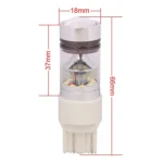 T20 7443 850LM 100W LED  Car Rear Fog / Turn Signals / Daytime Running Light Bulb, DC 12-24V(Cool White) - Image 5